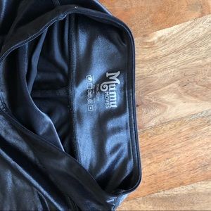 Show me your mumu leather-look leggings